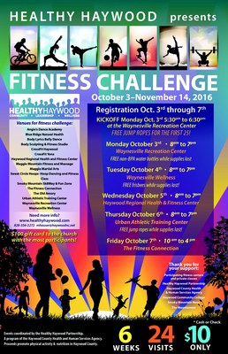 Fitness Challenge Poster 2016