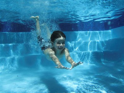 boy in pool